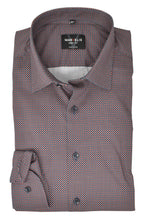Load image into Gallery viewer, Businesshemd - Body Fit - ELA - Muster - Rot/Bordeaux