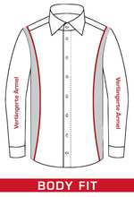 Load image into Gallery viewer, Businesshemd - Body Fit - ELA - Muster - Rot/Bordeaux