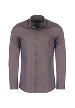 Load image into Gallery viewer, Businesshemd - Body Fit - ELA - Muster - Rot/Bordeaux