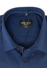 Laden Sie das Bild in den Galerie-Viewer, Businesshemd - Body Fit - Langarm - Einfarbig - Dunkelblau