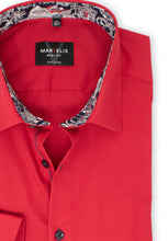 Laden Sie das Bild in den Galerie-Viewer, Businesshemd - Body Fit - Langarm - Einfarbig - Rot