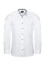 Laden Sie das Bild in den Galerie-Viewer, Businesshemd - Body Fit - Langarm - Einfarbig - Weiß