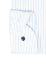 Laden Sie das Bild in den Galerie-Viewer, Businesshemd - Body Fit - Langarm - Gestreift - Blau