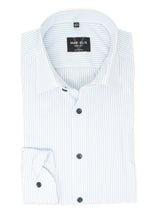 Laden Sie das Bild in den Galerie-Viewer, Businesshemd - Body Fit - Langarm - Gestreift - Blau