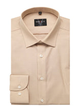 Laden Sie das Bild in den Galerie-Viewer, Businesshemd - Body Fit - Langarm - Kariert - Beige