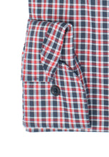 Laden Sie das Bild in den Galerie-Viewer, Businesshemd - Body Fit - Langarm - Kariert - Rot/Blau