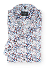 Laden Sie das Bild in den Galerie-Viewer, Businesshemd - Body Fit - Langarm - Muster - Rot