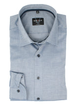 Laden Sie das Bild in den Galerie-Viewer, Businesshemd - Body Fit - Langarm - Struktur - Dunkelblau