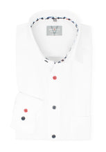 Laden Sie das Bild in den Galerie-Viewer, Businesshemd - Comfort Fit - Langarm - Einfarbig - Weiß
