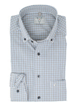 Laden Sie das Bild in den Galerie-Viewer, Businesshemd - Comfort Fit - Langarm - Button Down - Kariert - Beige