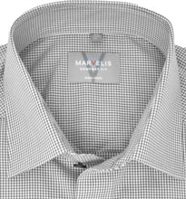 Laden Sie das Bild in den Galerie-Viewer, Businesshemd - Comfort Fit - Langarm - Kariert - Schwarz/Weiß