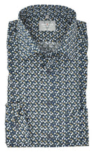 Laden Sie das Bild in den Galerie-Viewer, Businesshemd - Comfort Fit - Langarm - Muster - Dunkelblau