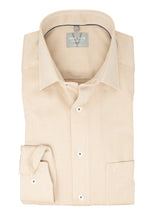 Laden Sie das Bild in den Galerie-Viewer, Businesshemd - Comfort Fit - Langarm - Struktur - Beige