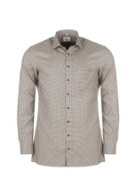 Laden Sie das Bild in den Galerie-Viewer, Businesshemd - Modern Fit - ELA - Struktur - Braun