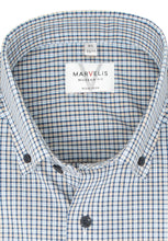 Laden Sie das Bild in den Galerie-Viewer, Businesshemd - Modern Fit - Langarm - Button Down - Kariert - Beige