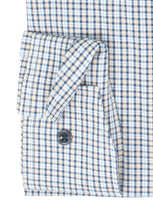Laden Sie das Bild in den Galerie-Viewer, Businesshemd - Modern Fit - Langarm - Button Down - Kariert - Beige