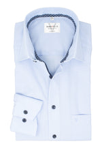 Laden Sie das Bild in den Galerie-Viewer, Businesshemd - Modern Fit - Langarm - Einfarbig - Rauchblau