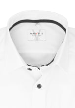 Laden Sie das Bild in den Galerie-Viewer, Businesshemd - Modern Fit - Langarm - Einfarbig - Weiß