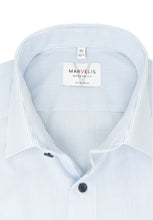 Laden Sie das Bild in den Galerie-Viewer, Businesshemd - Modern Fit - Langarm - Gestreift - Blau