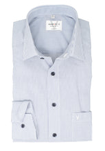 Laden Sie das Bild in den Galerie-Viewer, Businesshemd - Modern Fit - Langarm - Gestreift - Marine