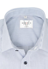 Laden Sie das Bild in den Galerie-Viewer, Businesshemd - Modern Fit - Langarm - Gestreift - Marine