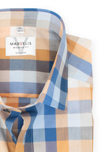 Laden Sie das Bild in den Galerie-Viewer, Businesshemd - Modern Fit - Langarm - Kariert - Beige