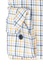 Laden Sie das Bild in den Galerie-Viewer, Businesshemd - Modern Fit - Langarm - Kariert - Blau/Gelb