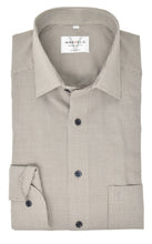 Laden Sie das Bild in den Galerie-Viewer, Businesshemd - Modern Fit - Langarm - Kariert - Braun