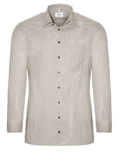 Laden Sie das Bild in den Galerie-Viewer, Businesshemd - Modern Fit - Langarm - Kariert - Braun