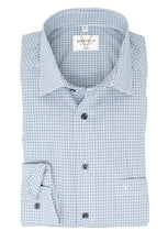 Laden Sie das Bild in den Galerie-Viewer, Businesshemd - Modern Fit - Langarm - Kariert - Marine