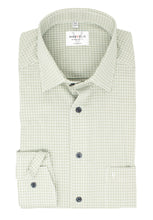 Laden Sie das Bild in den Galerie-Viewer, Businesshemd - Modern Fit - Langarm - Kariert - Olive