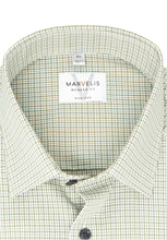 Laden Sie das Bild in den Galerie-Viewer, Businesshemd - Modern Fit - Langarm - Kariert - Olive
