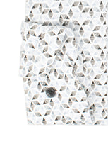 Laden Sie das Bild in den Galerie-Viewer, Businesshemd - Modern Fit - Langarm - Muster - Anthrazit/Weiß