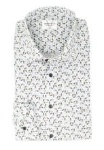 Laden Sie das Bild in den Galerie-Viewer, Businesshemd - Modern Fit - Langarm - Muster - Anthrazit/Weiß