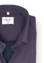 Laden Sie das Bild in den Galerie-Viewer, Businesshemd - Modern Fit - Langarm - Muster - Bordeaux