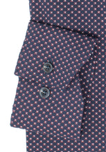 Laden Sie das Bild in den Galerie-Viewer, Businesshemd - Modern Fit - Langarm - Muster - Bordeaux