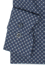 Laden Sie das Bild in den Galerie-Viewer, Businesshemd - Modern Fit - Langarm - Muster - Marine
