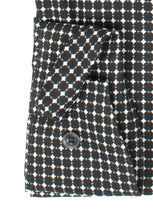 Laden Sie das Bild in den Galerie-Viewer, Businesshemd - Modern Fit - Langarm - Muster - Schwarz/Weiß