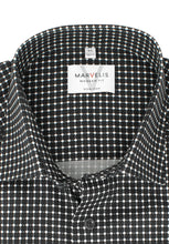 Laden Sie das Bild in den Galerie-Viewer, Businesshemd - Modern Fit - Langarm - Muster - Schwarz/Weiß