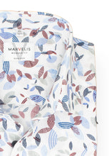 Laden Sie das Bild in den Galerie-Viewer, Businesshemd - Modern Fit - Langarm - Muster - Weiß