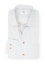 Laden Sie das Bild in den Galerie-Viewer, Businesshemd - Modern Fit - Langarm - Muster - Weiß