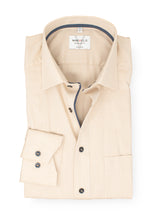 Laden Sie das Bild in den Galerie-Viewer, Businesshemd - Modern Fit - Langarm - Struktur - Beige