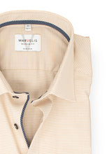 Laden Sie das Bild in den Galerie-Viewer, Businesshemd - Modern Fit - Langarm - Struktur - Beige