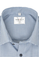 Laden Sie das Bild in den Galerie-Viewer, Businesshemd - Modern Fit - Langarm - Struktur - Dunkelblau