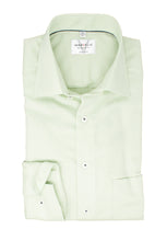 Laden Sie das Bild in den Galerie-Viewer, Businesshemd - Modern Fit - Langarm - Struktur - Hellgrün