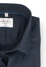Laden Sie das Bild in den Galerie-Viewer, Businesshemd - Modern Fit - Langarm - Struktur - Marine