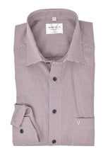 Laden Sie das Bild in den Galerie-Viewer, Businesshemd - Modern Fit - Langarm - Struktur - Rot