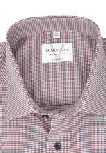 Laden Sie das Bild in den Galerie-Viewer, Businesshemd - Modern Fit - Langarm - Struktur - Rot