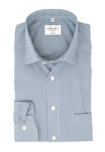 Load image into Gallery viewer, Businesshemd - Modern Fit - Langarm - Vichykaro - Dunkelblau