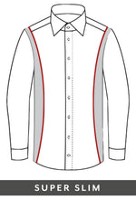 Laden Sie das Bild in den Galerie-Viewer, Businesshemd - Super Slim Fit - Langarm - Einfarbig - Wollweiß